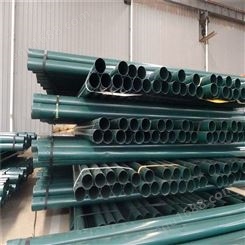 黑色聚乙烯热浸塑钢管生产定做供应质量保证电力电缆保护热浸塑钢管