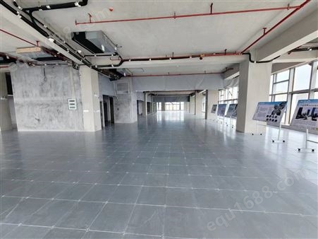 学校计算机房 网络地板 安装施工 承重力强 普原装饰材料