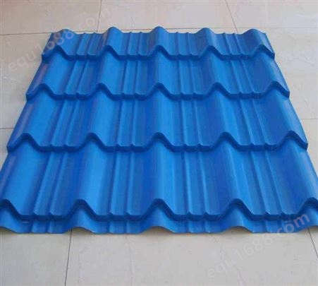 PE普通聚酯彩钢板 宝钢0.4mm厚度 TDC51D材质 海蓝色厂房屋面用