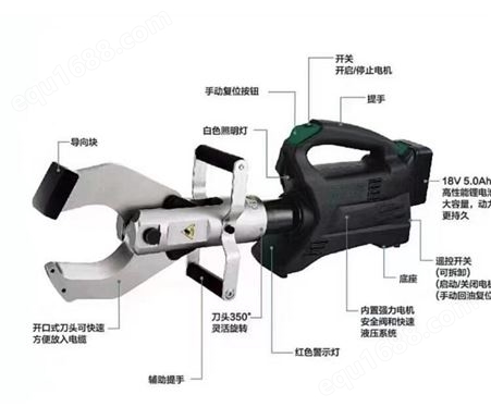 哈肯供应 充电式液压剪刀 液压钳 型号HK-E105K HK-E120K