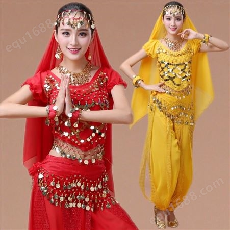 演出服装定制印度舞蹈表演服套装成人新款民族舞秧歌舞肚皮舞服装