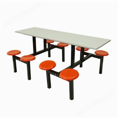 威海食堂不锈钢餐桌 六人位不锈钢餐桌源和志城厂家