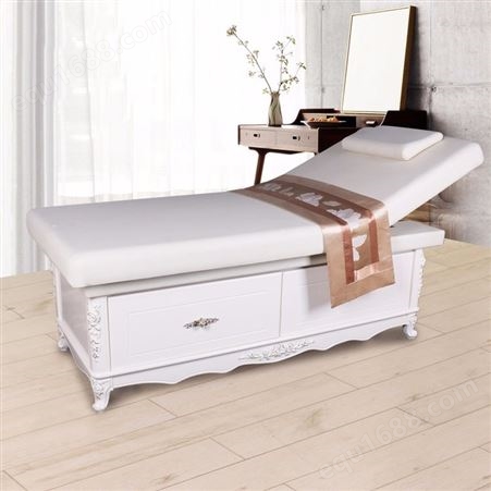 美藤 欧式美容床SPA美容院实木按摩床推拿美体床可定制