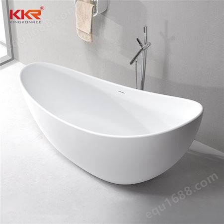 KingKonree浴缸民宿酒店泡澡浴盆独立式白色轻奢成人休闲浴缸
