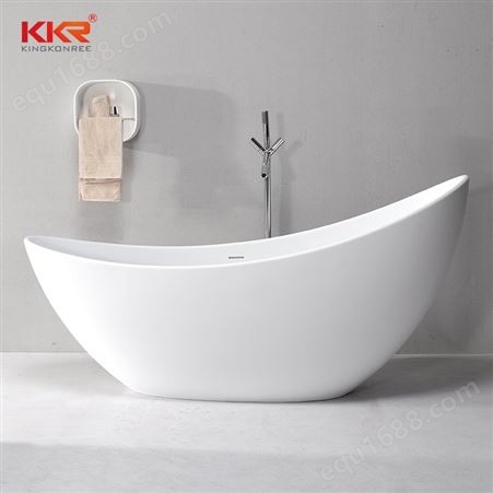 KingKonree浴缸民宿酒店泡澡浴盆独立式白色轻奢成人休闲浴缸