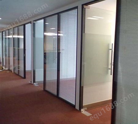 锦良装饰 会议室玻璃隔断 防火铝合金 降噪 支持定制