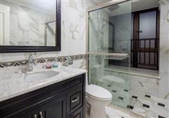 錦良裝飾 衛生間干濕分離 簡易淋浴房 鋼化玻璃 支持定制