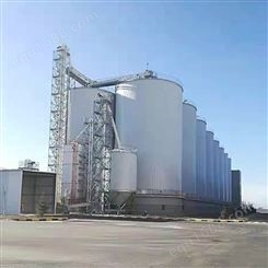 粮食钢板仓 大型立式玉米小麦保温仓 多种规格现场制作