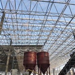 建筑厂房车间加油站钢结构网架 使用寿命长 样式丰富