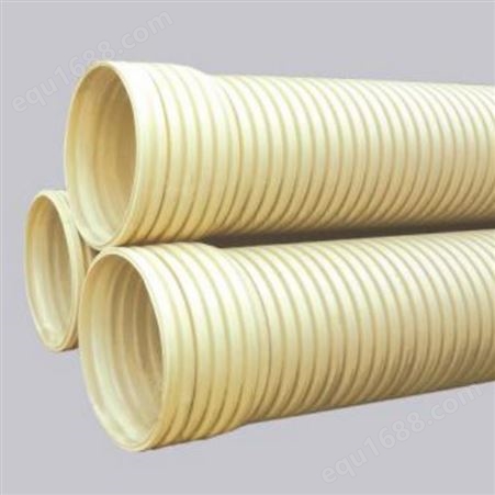 内壁光滑塑料PVC-U双壁波纹管批量生产 统塑
