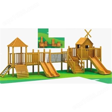 木质滑梯 实木滑滑梯 幼儿园大型户外滑梯