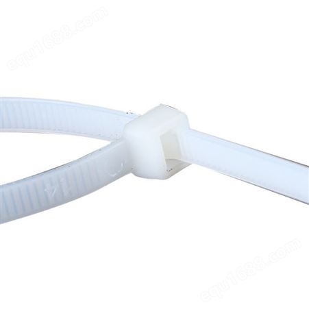 生产供应国标白色尼龙扎带 5*400阻燃塑料扎线带 捆扎带
