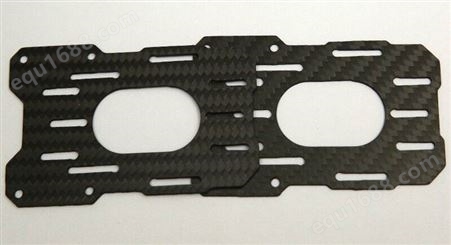 3K碳纤维板 2.5mm厚 碳纤维板加工定制 CNC雕刻 尺寸任意切割