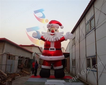 华津气模销售6米高 圣诞老人定做各种圣诞气模