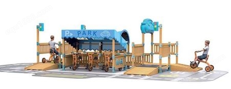 交通模拟户外设施儿童乐园游乐场设施模拟城市交通玩具室外设备