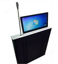 桌面电脑升降系统 会议台可升降显示器 显示屏可翻转电脑桌 长欣