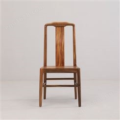 天一美家_新中式餐椅南美胡桃木简素餐厅简约小户型椅子高靠背