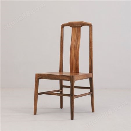天一美家_新中式餐椅南美胡桃木简素餐厅简约小户型椅子高靠背