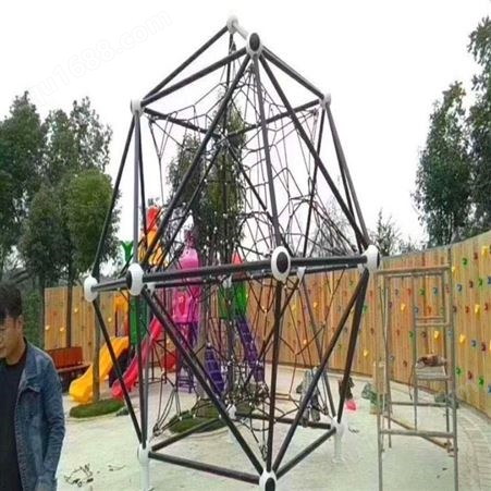 大型户外游乐设备晶顺鑫 无动力攀爬网笼 儿童体能训练攀爬网