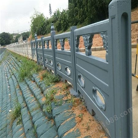 石栏杆 建筑河道景区青石护栏 现场安装尺寸定做 建伟生产线