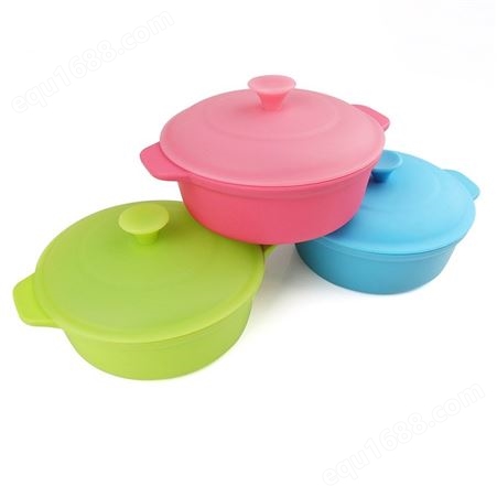 食品级耐高温硅胶折叠碗厨房用品泡面碗带盖可水煮儿童辅食碗宝宝
