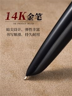 英雄牌100钢笔14k金笔学生专用老款经典鼎新成人办公练字书法钢笔