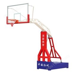 哈尔滨三色篮球架 户外防液压标准成人篮球架价格 生产厂家